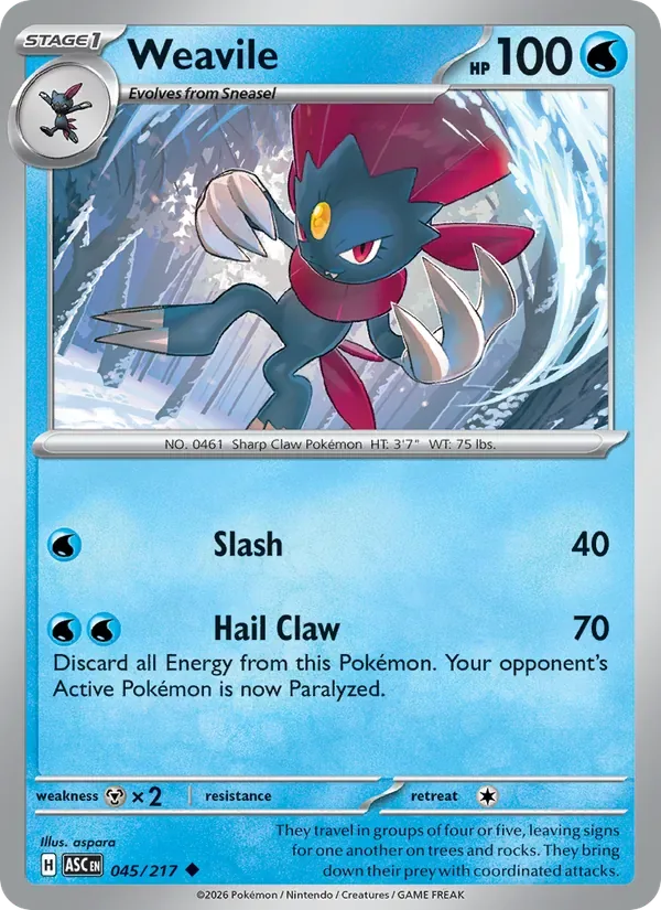 Weavile, Ascended Heroes