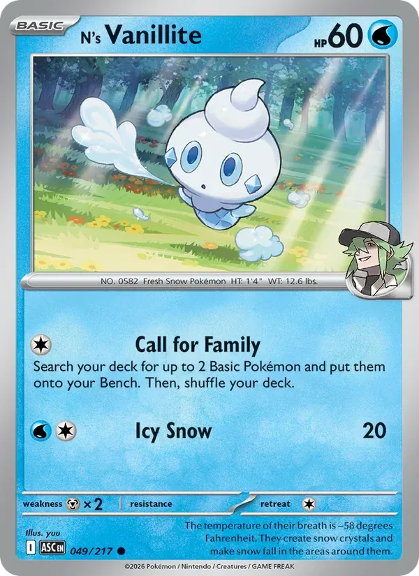 N's Vanillite, Ascended Heroes