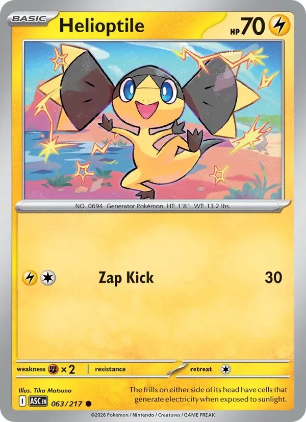 Helioptile, Ascended Heroes