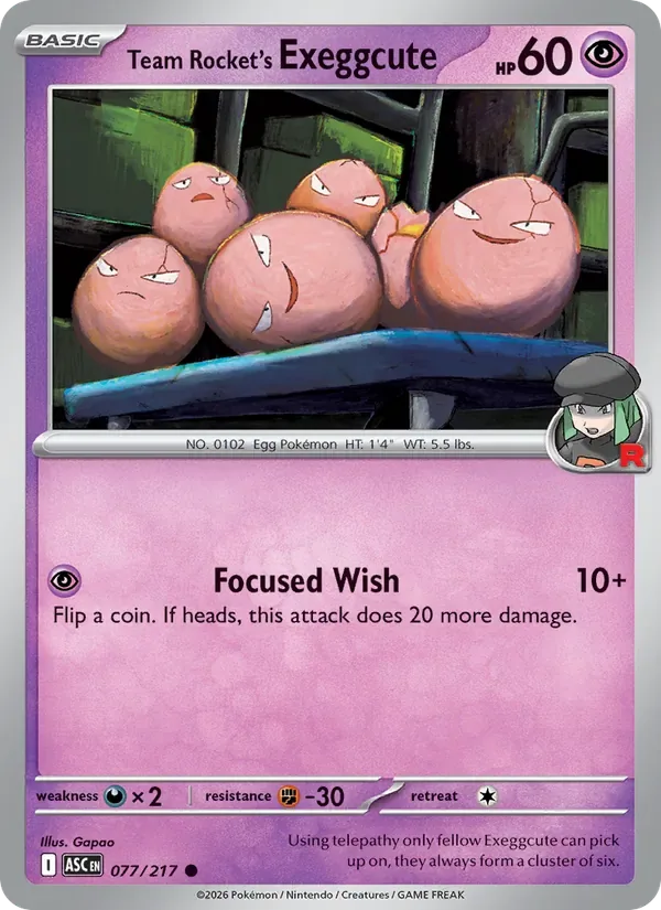 Team Rocket's Exeggcute, Ascended Heroes