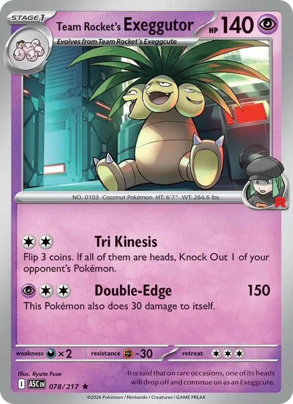 Team Rocket's Exeggutor, Ascended Heroes