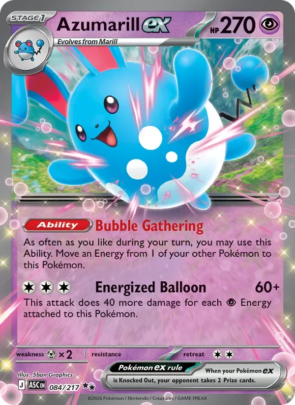 Azumarill ex, Ascended Heroes