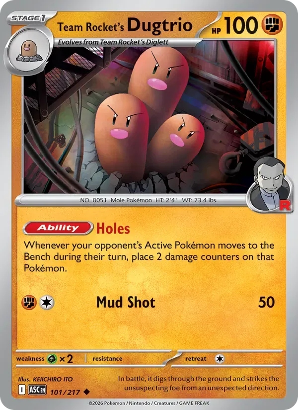 Team Rocket's Dugtrio, Ascended Heroes