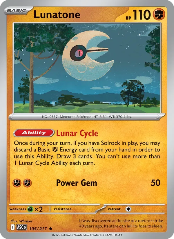 Lunatone, Ascended Heroes