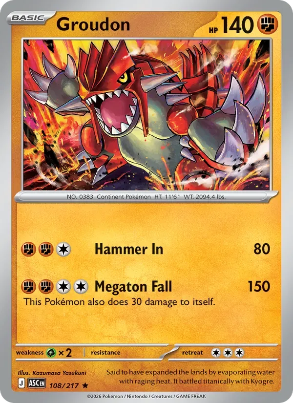Groudon, Ascended Heroes