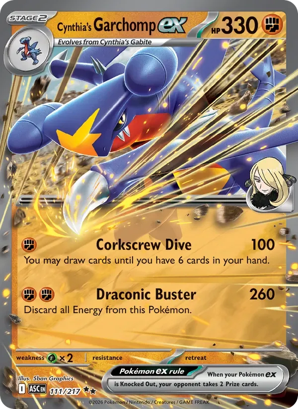Cynthia's Garchomp ex, Ascended Heroes
