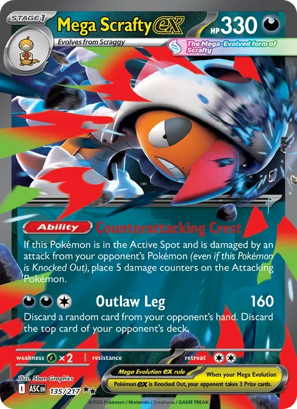 Mega Scrafty ex, Ascended Heroes