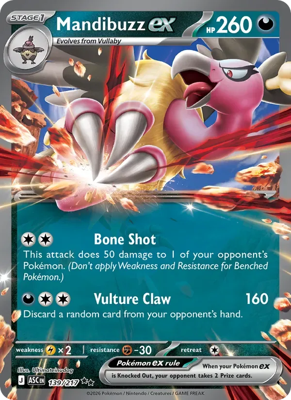 Mandibuzz ex, Ascended Heroes