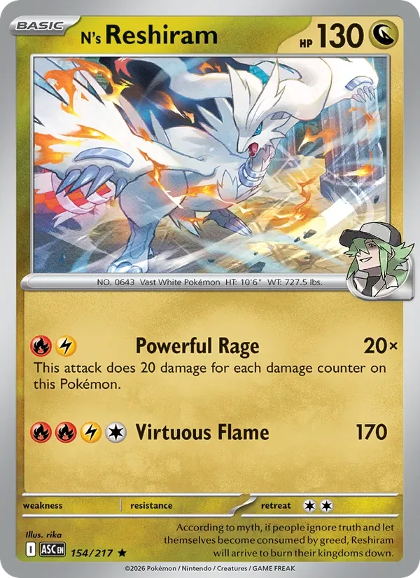 N's Reshiram, Ascended Heroes