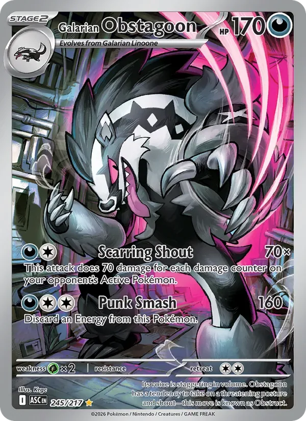 Galarian Obstagoon, Ascended Heroes