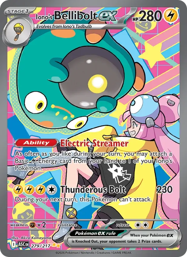 Iono's Bellibolt ex, Ascended Heroes