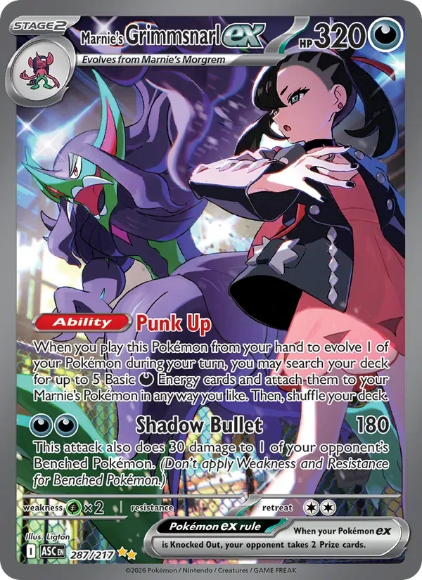 Marnie's Grimmsnarl ex, Ascended Heroes