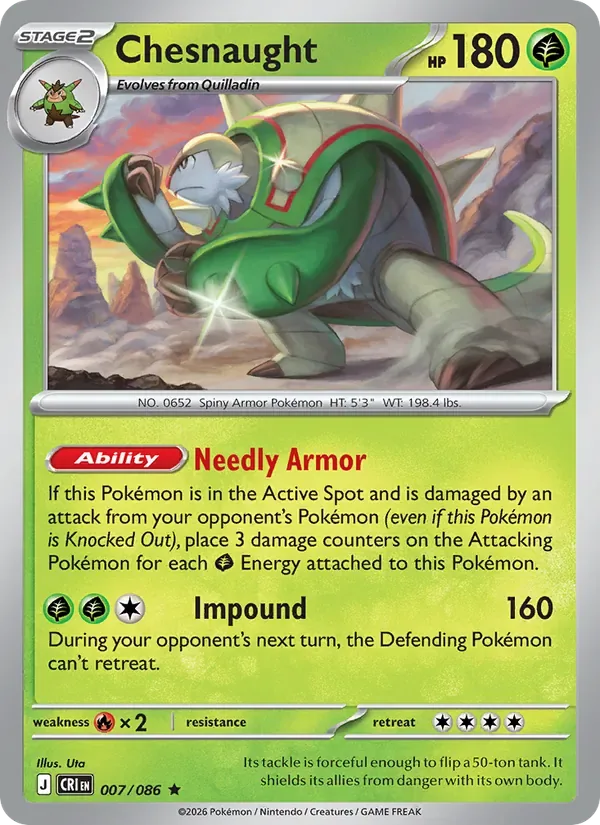 Chesnaught, Chaos Rising