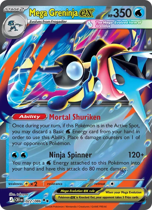 Mega Greninja ex, Chaos Rising