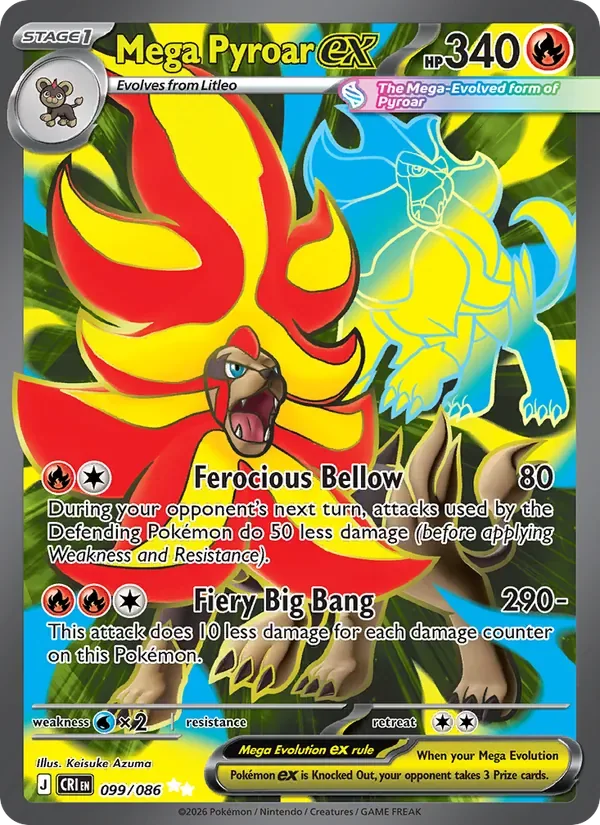 Mega Pyroar ex, Chaos Rising