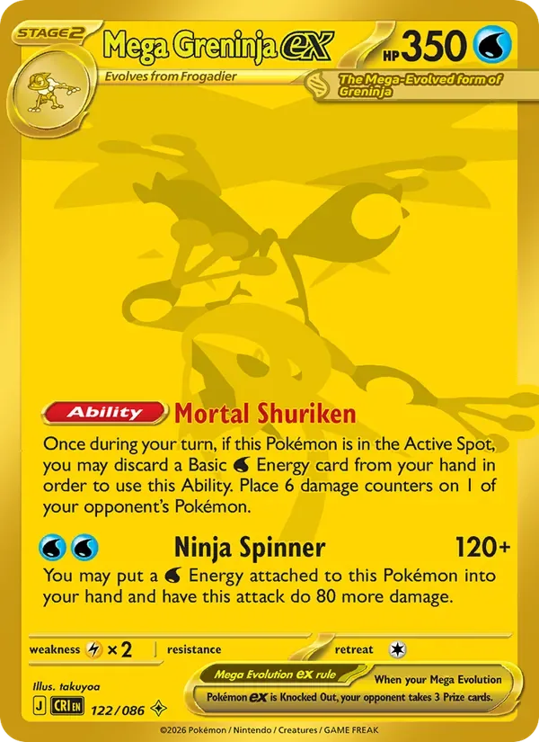 Mega Greninja ex, Chaos Rising