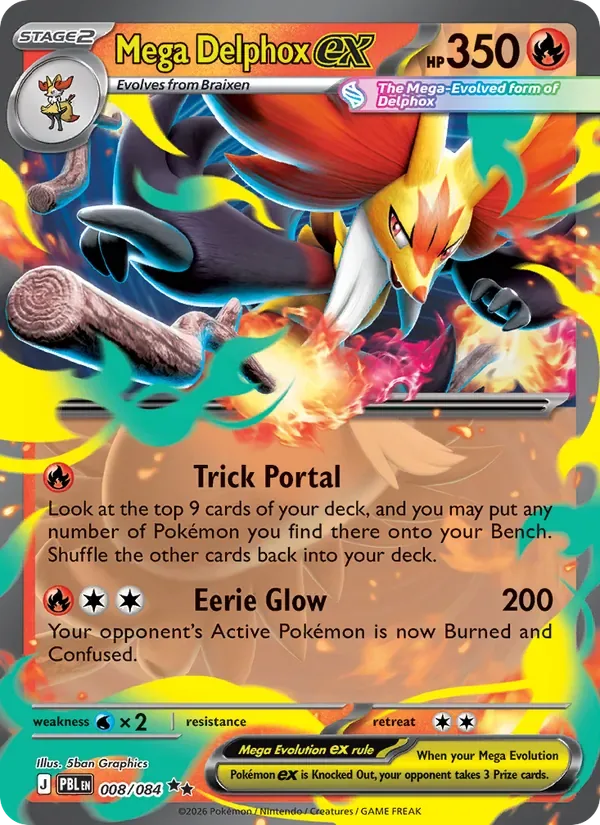 Mega Delphox ex, Pitch Black