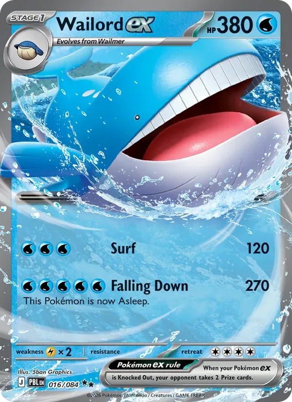 Wailord ex, Pitch Black