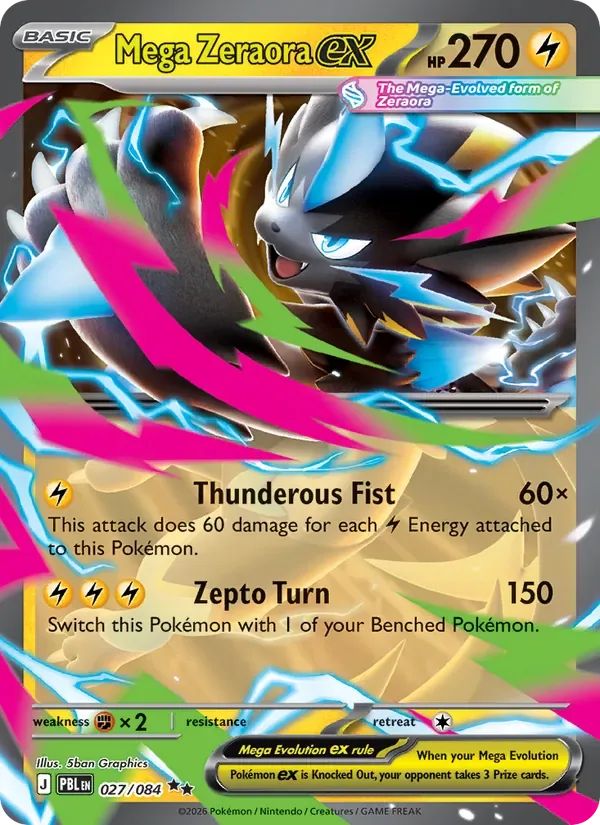Mega Zeraora ex, Pitch Black