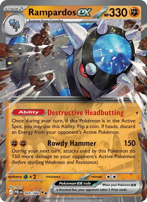 Rampardos ex, Pitch Black