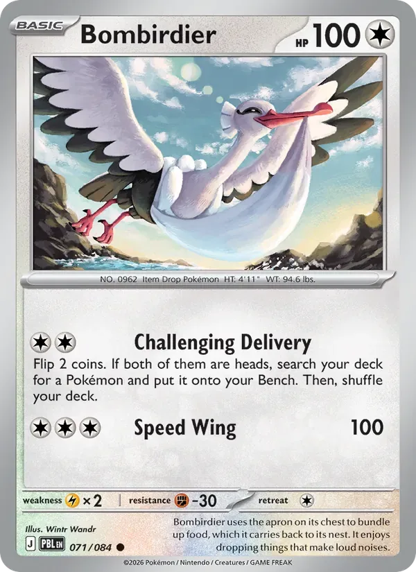 Bombirdier, Pitch Black