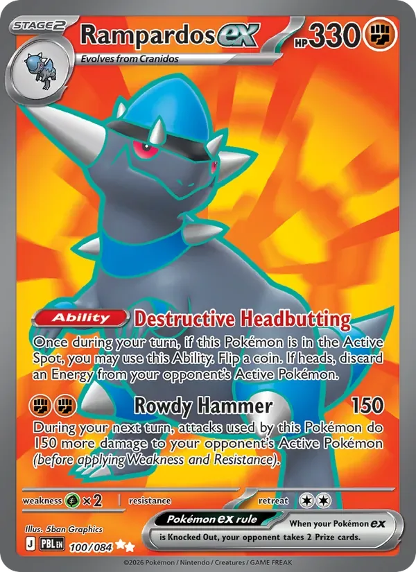 Rampardos ex, Pitch Black