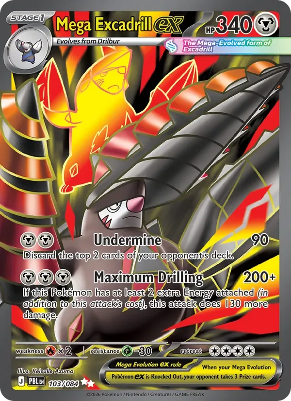 Mega Excadrill ex, Pitch Black