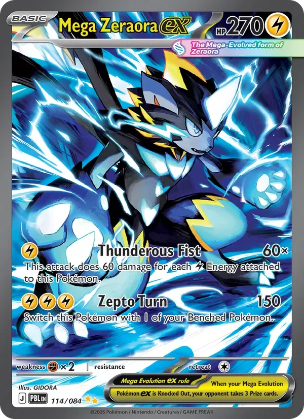 Mega Zeraora ex, Pitch Black