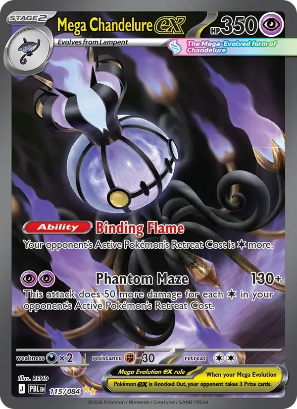 Mega Chandelure ex, Pitch Black