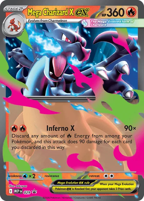 Mega Charizard X ex, MEP Black Star Promos