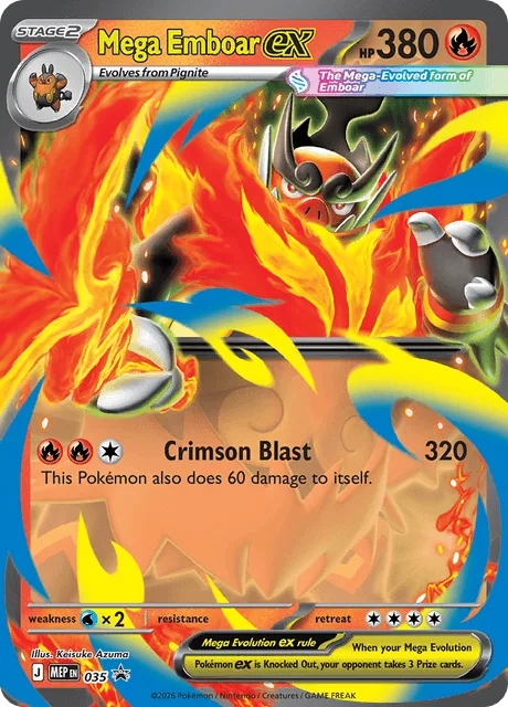 Mega Emboar ex, MEP Black Star Promos
