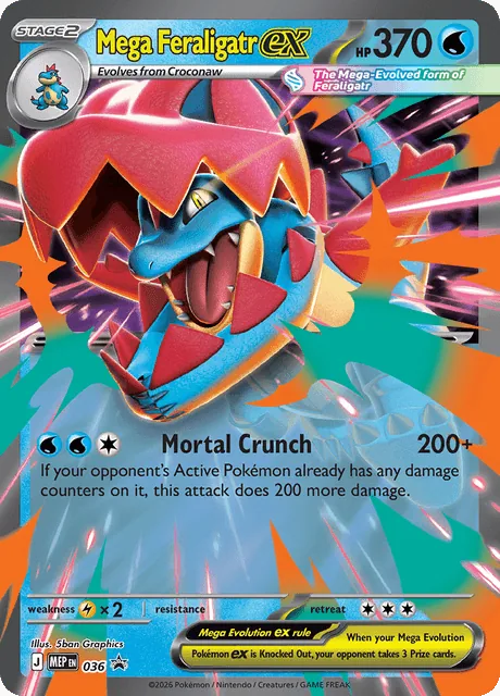 Mega Feraligatr ex, MEP Black Star Promos