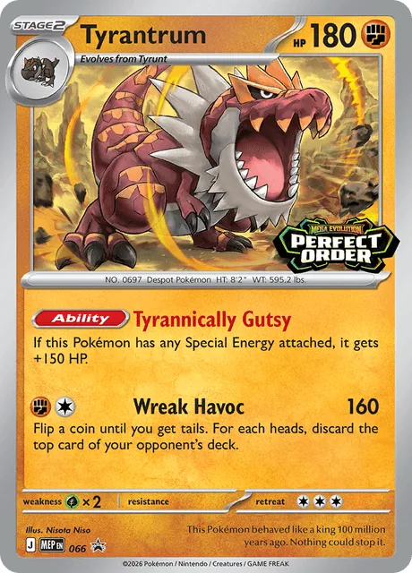 Tyrantrum, MEP Black Star Promos