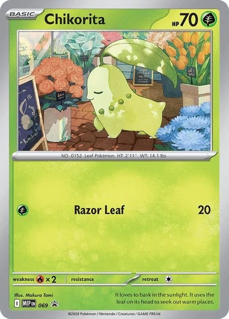 Chikorita, MEP Black Star Promos