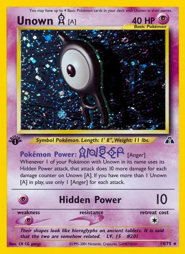 Unown [A], Neo Discovery