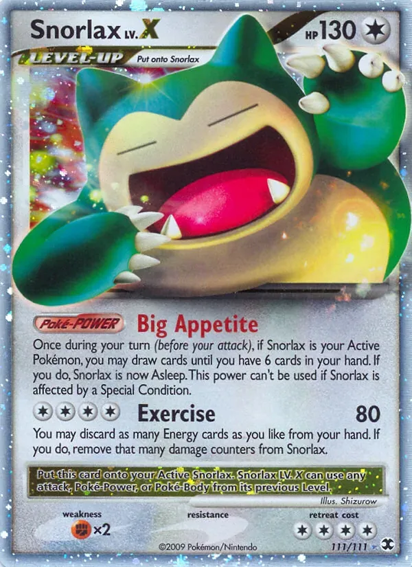 Snorlax LV.X, Rising Rivals