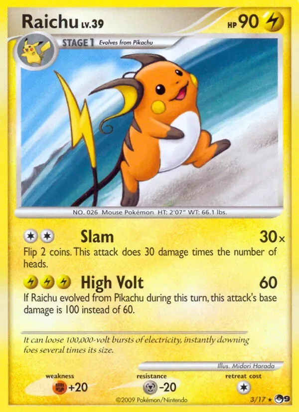 Raichu, POP Series 9