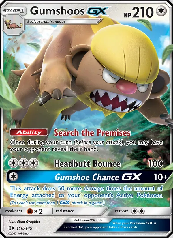 Gumshoos GX, Sun & Moon