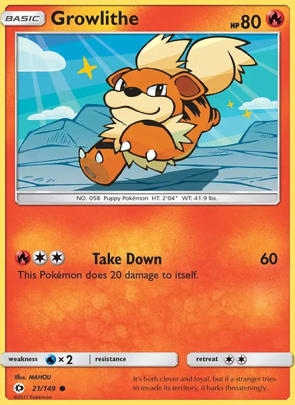 Growlithe, Sun & Moon