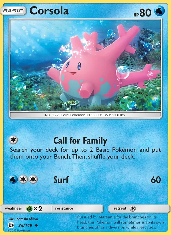 Corsola, Sun & Moon
