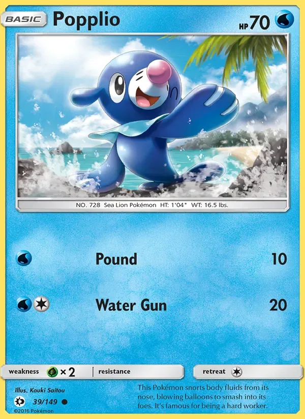Popplio, Sun & Moon