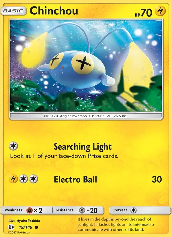 Chinchou, Sun & Moon