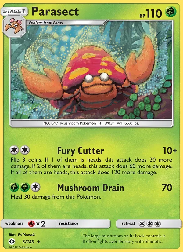 Parasect, Sun & Moon