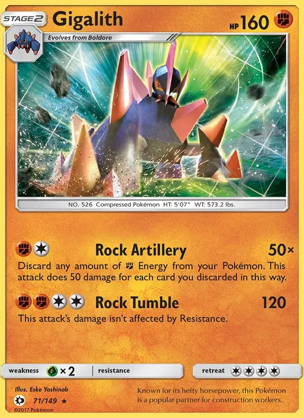 Gigalith, Sun & Moon