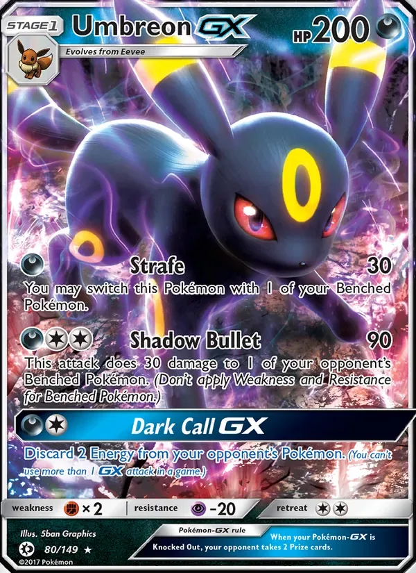 Umbreon GX, Sun & Moon