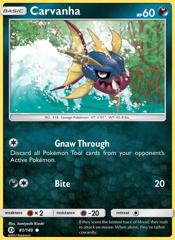 Carvanha, Sun & Moon