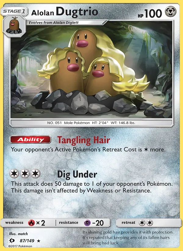 Alolan Dugtrio, Sun & Moon