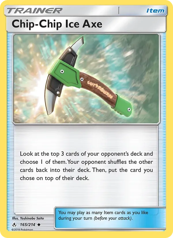 Chip-Chip Ice Axe, Unbroken Bonds