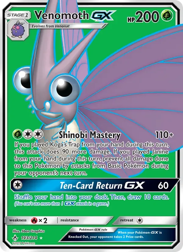 Venomoth GX, Unbroken Bonds