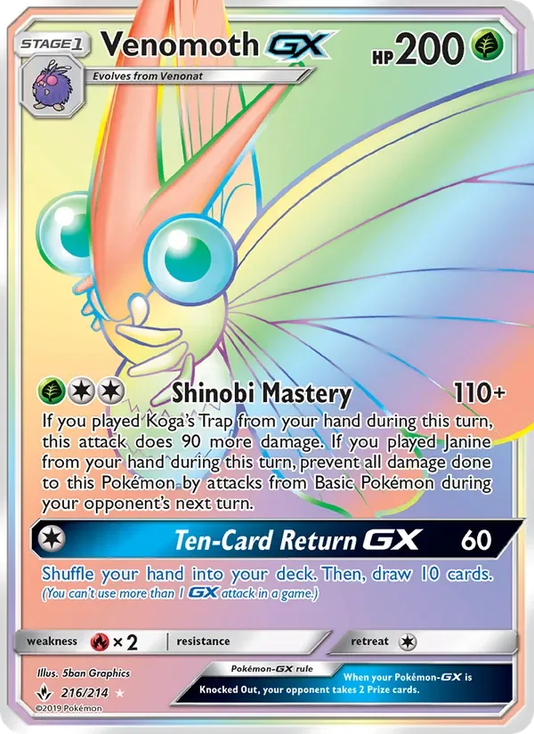 Venomoth GX, Unbroken Bonds